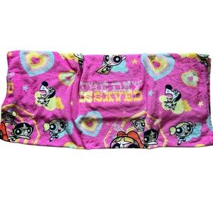 Powerpuff Girls Pink Fleece Kids Blanket 48x38 - Cartoon Network - Gently Used